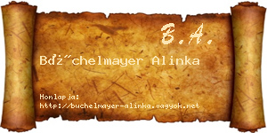 Büchelmayer Alinka névjegykártya